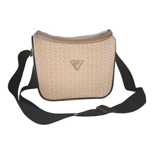 Guess Insulated Rose Gold Lunch Bag With Adjustable Black Carrying Strap